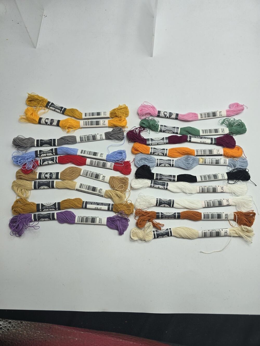 NEW DMC Flower Thread Fil Fleur Lot Of 19 Assorted Colors Skeins